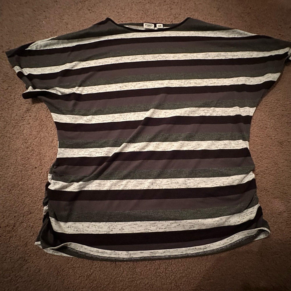 CATO(TM) Short Sleeve Striped Shirt